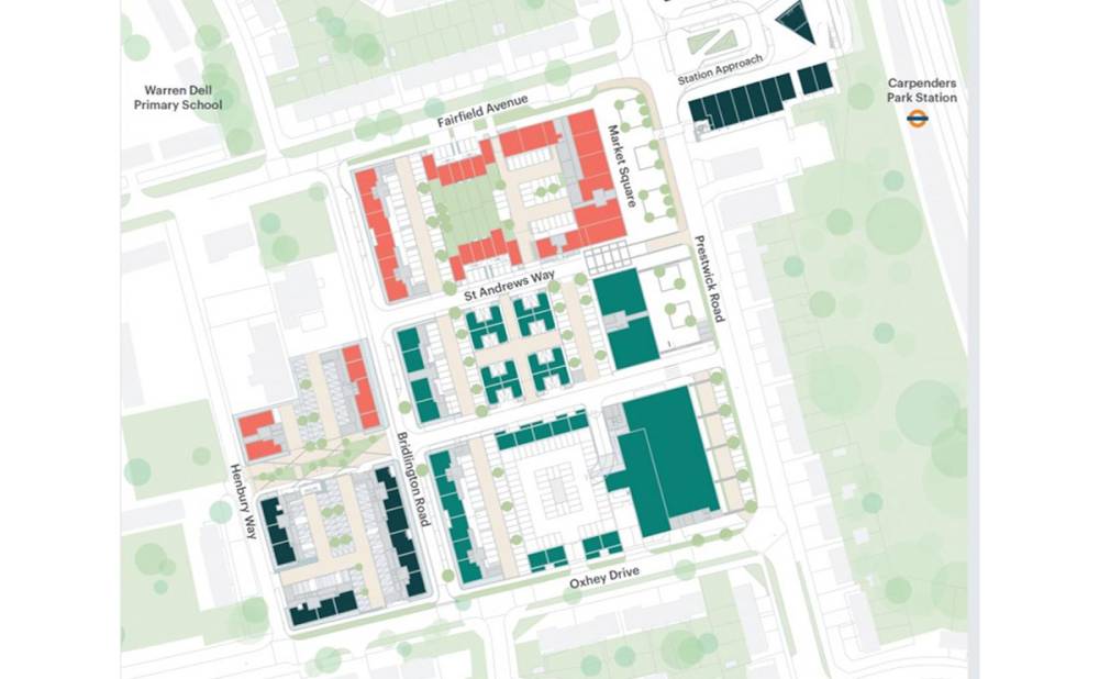 Site plan South Oxhey Central#