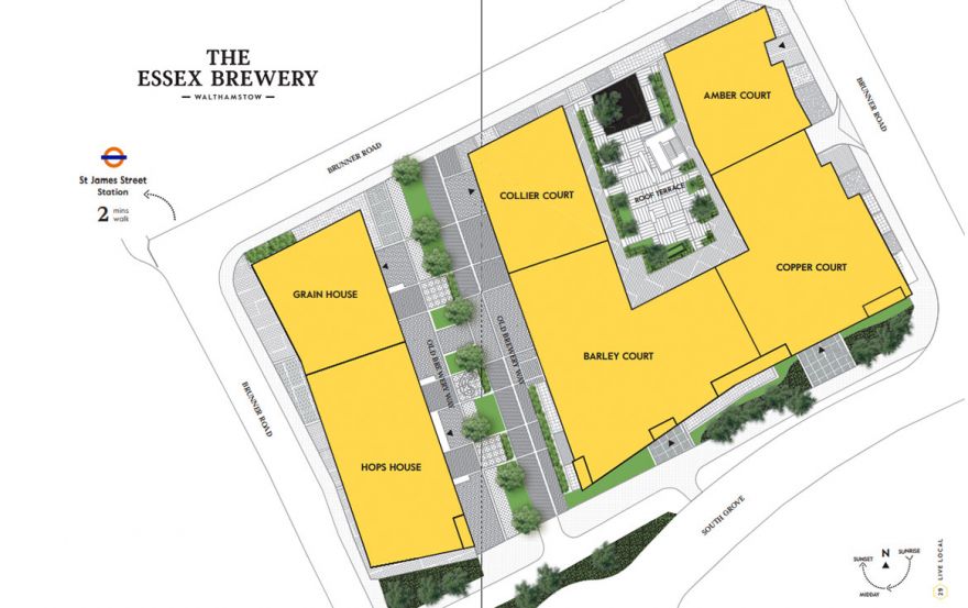 Site plan – The Essex Brewery