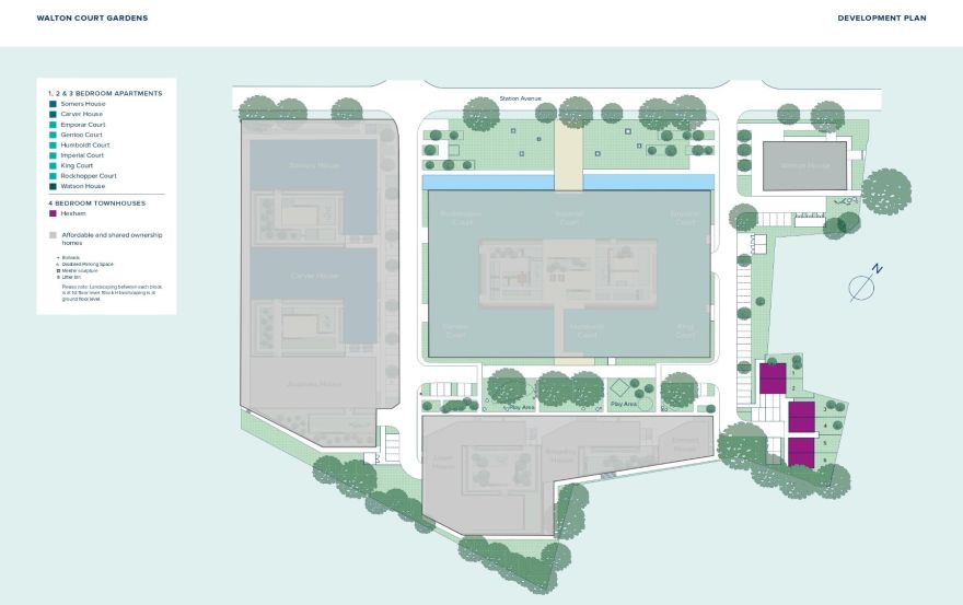 Site plan – Walton Court Gardens