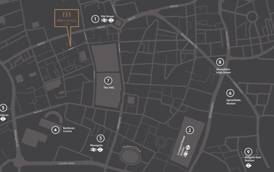Site plan – Britannia Lofts