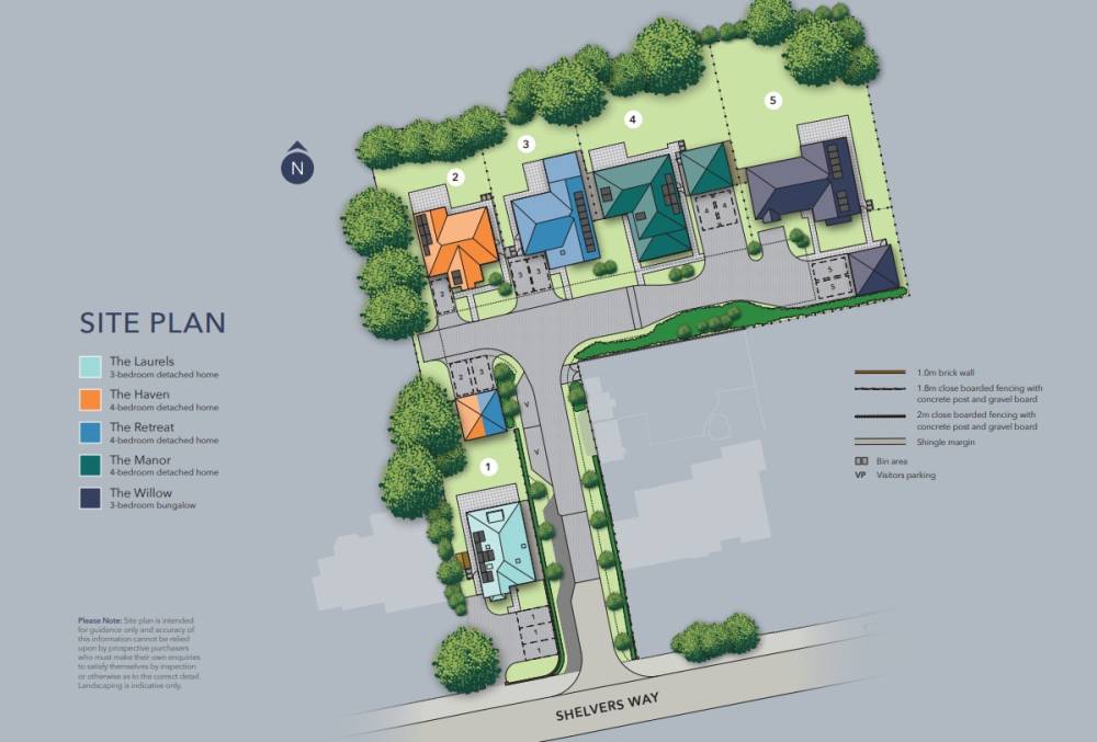 Site plan Silver Birches#