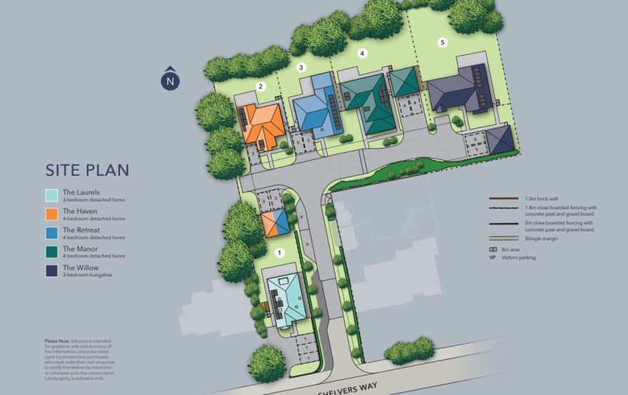 Site plan – Silver Birches