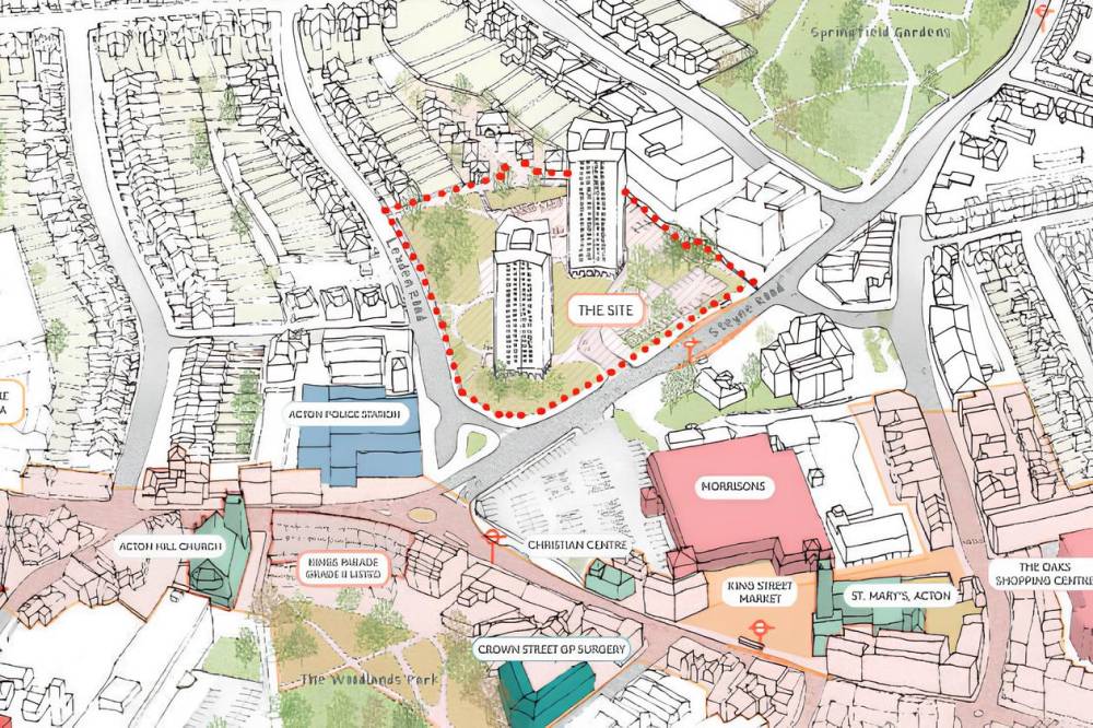 Site plan Lexden and Steyne Road#