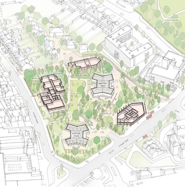 Site plan Lexden and Steyne Road#