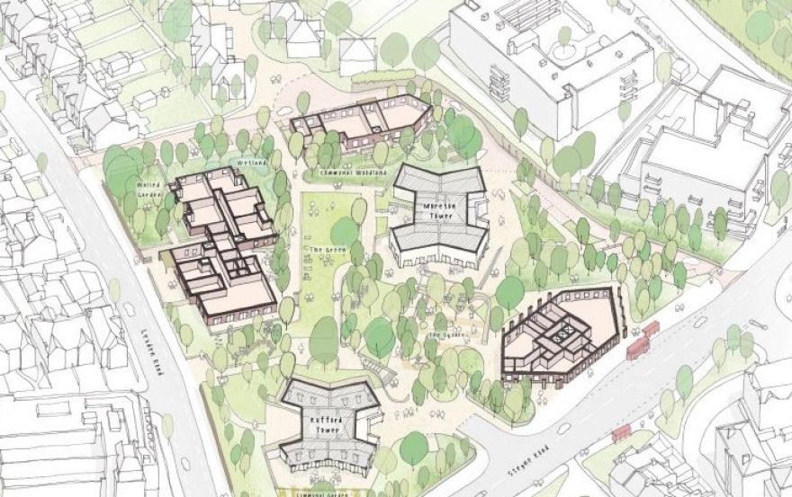 Site plan – Lexden and Steyne Road