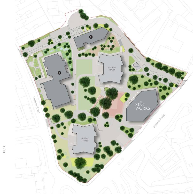 Site plan The Zinc Works#