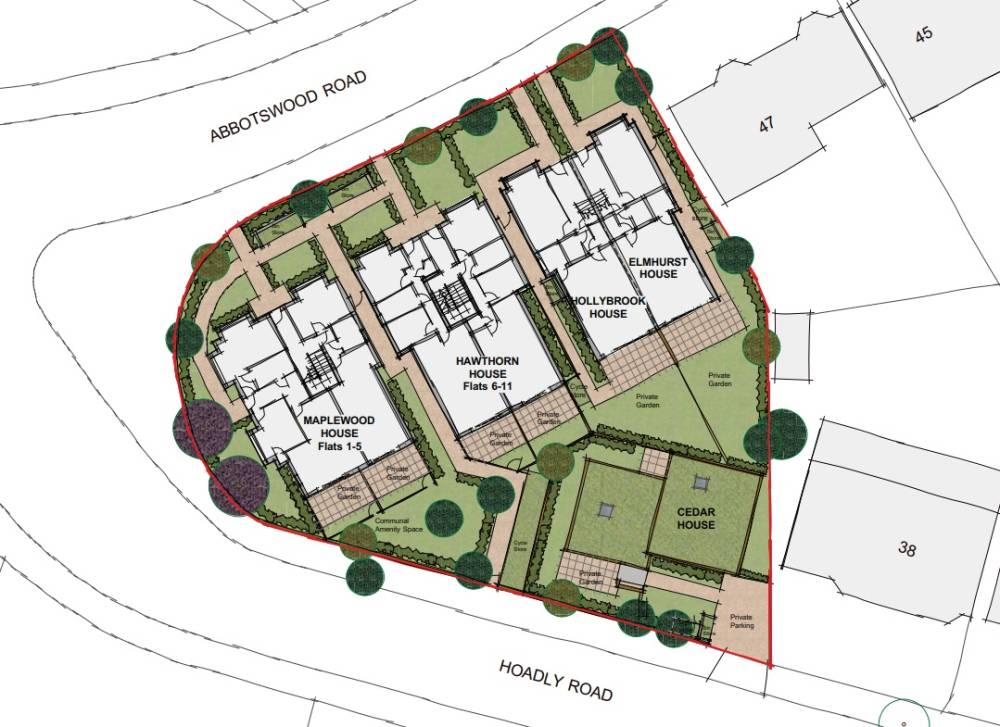 Site plan Abbotswood Place#