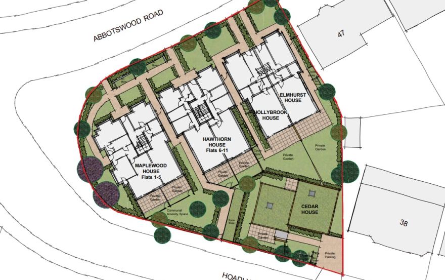 Site plan – Abbotswood Place
