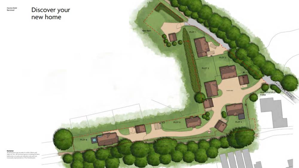Site plan Huntersfield#