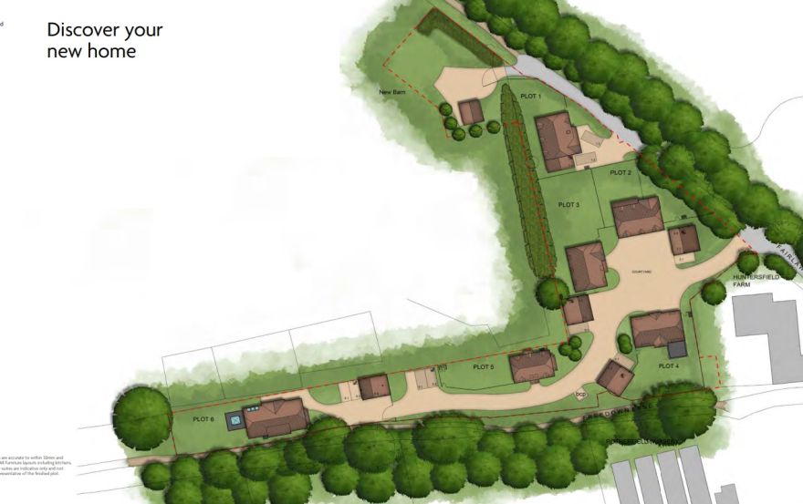 Site plan – Huntersfield