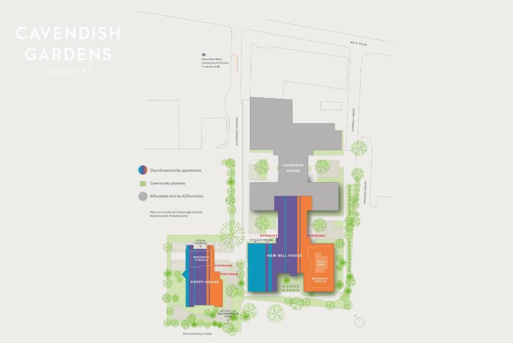 Site plan Cavendish Gardens#