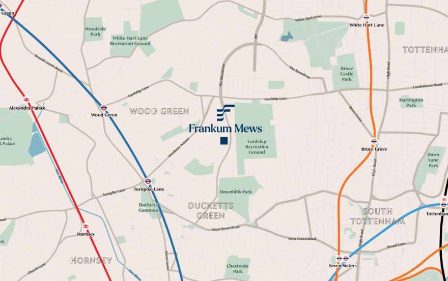 Site plan – Frankum Mews