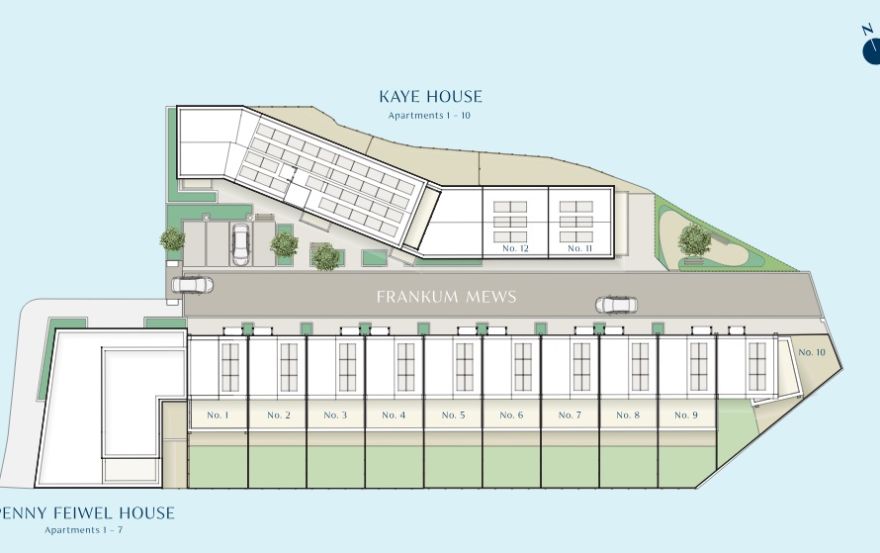 Site plan – Frankum Mews