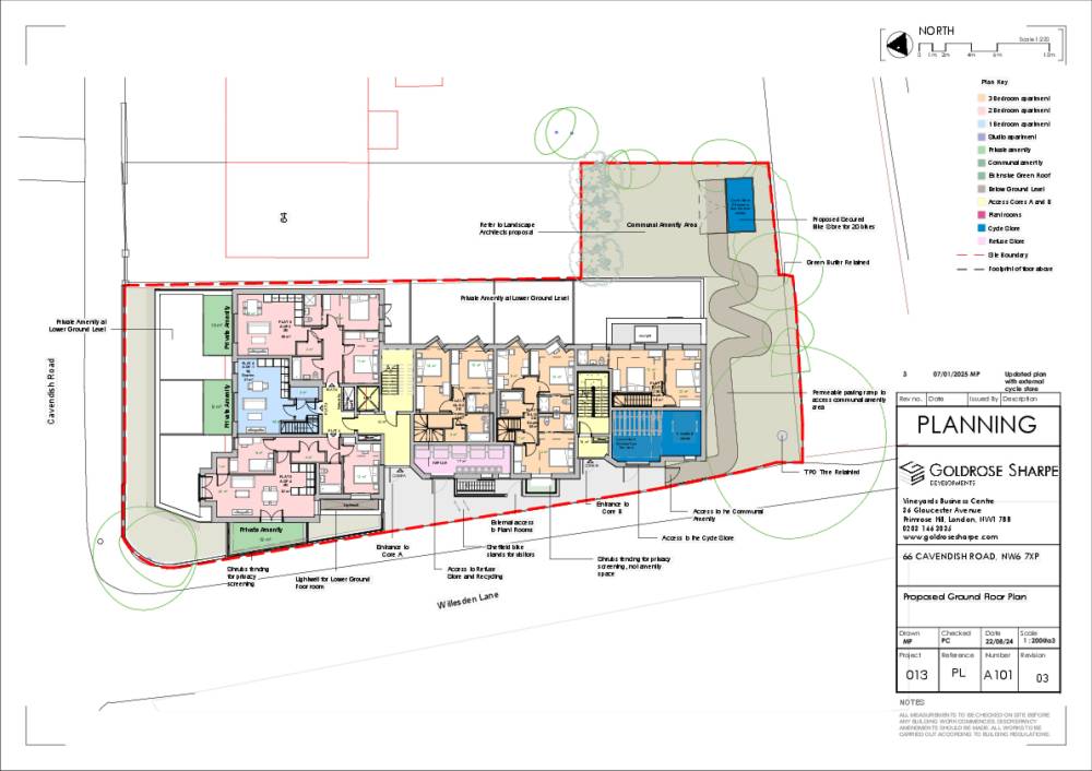 Site plan 66 Cavendish Road#