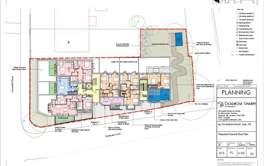 Site plan – 66 Cavendish Road