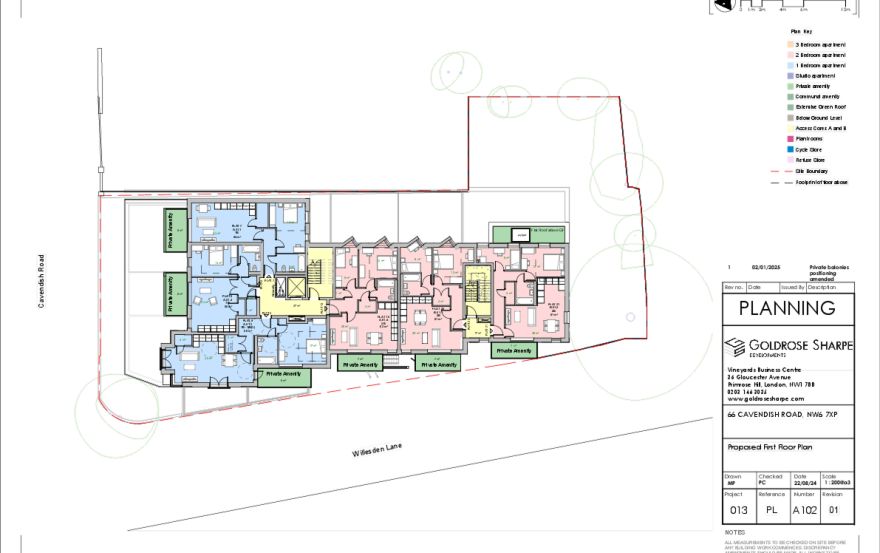 Site plan – 66 Cavendish Road
