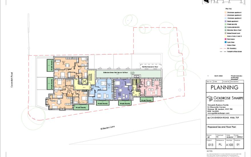 Site plan – 66 Cavendish Road