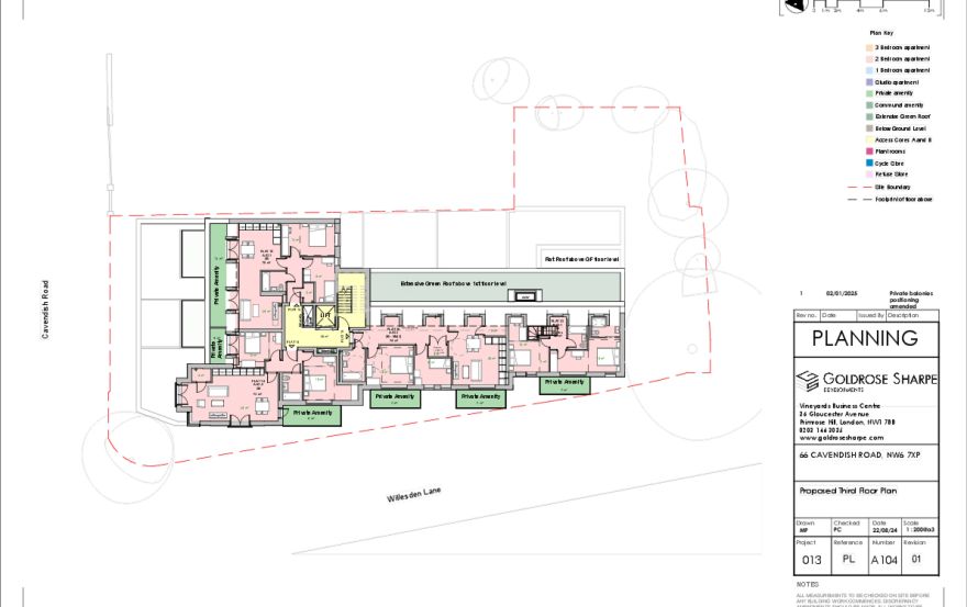 Site plan – 66 Cavendish Road