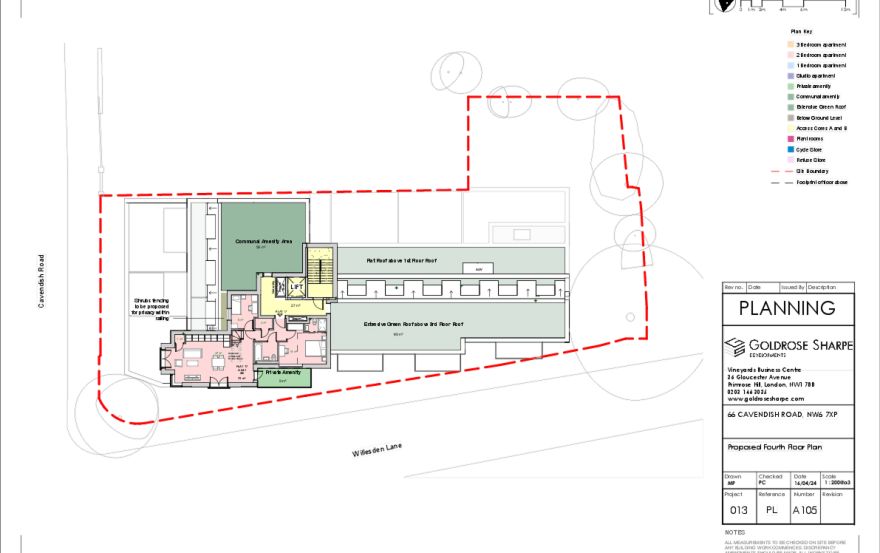 Site plan – 66 Cavendish Road