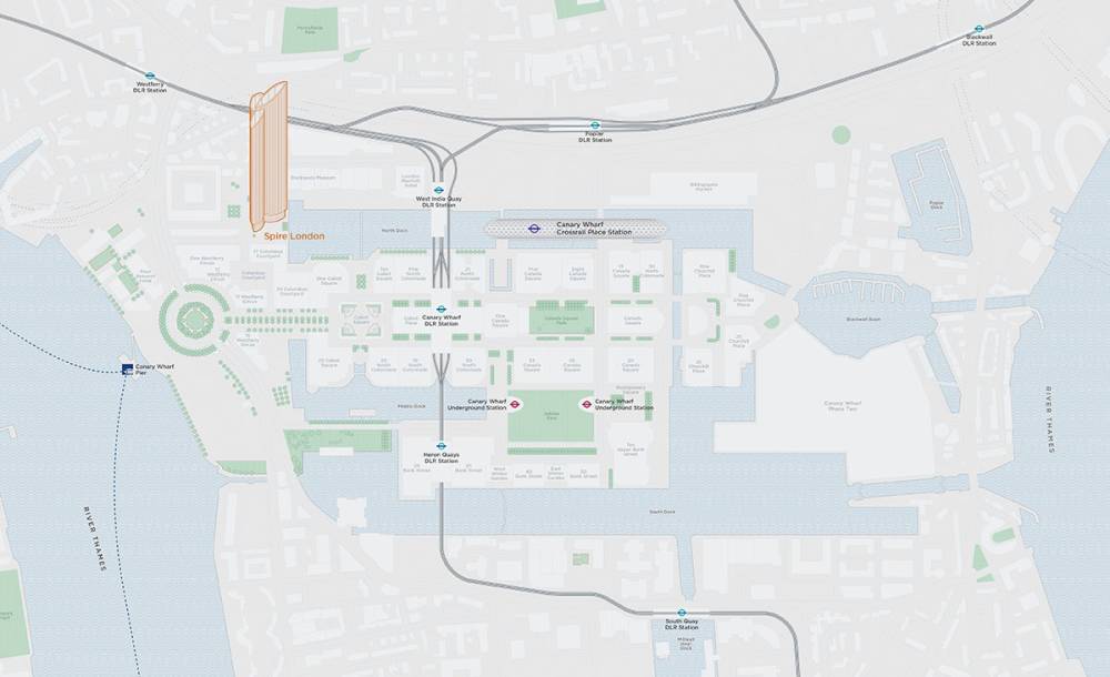 Site plan Spire London#