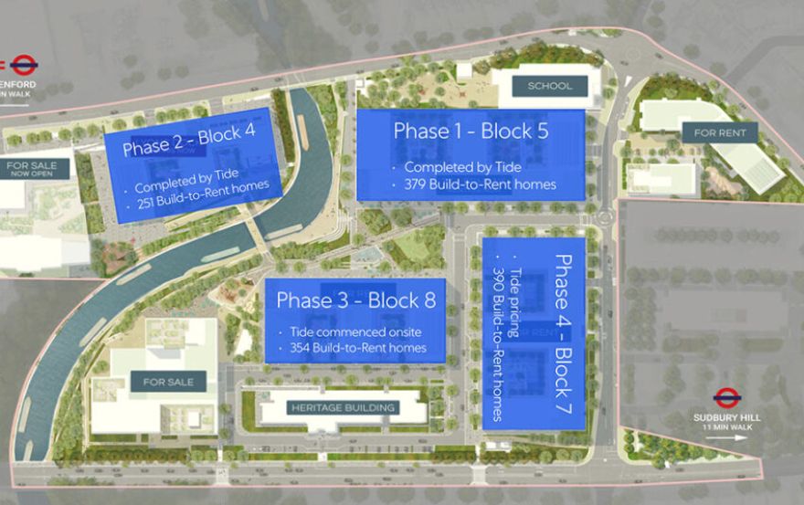 Site plan – The Glassworks at Greenford Quay