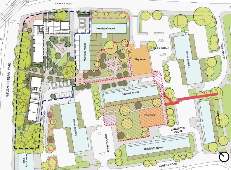 Site plan Sir Frederick Messer Estate#