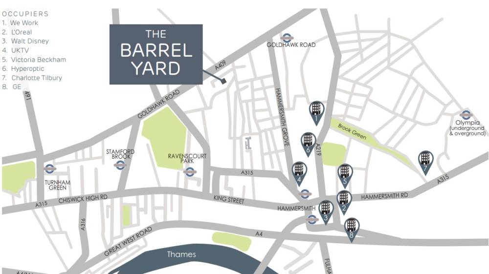 Site plan The Barrel Yard Collection#