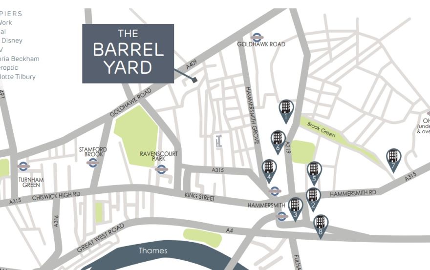 Site plan – The Barrel Yard Collection