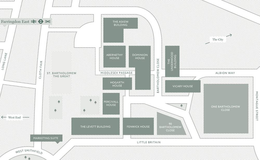 Site plan Barts Square#