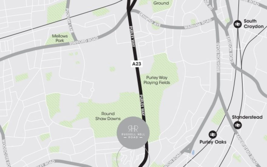 Site plan – Russell Hill Road