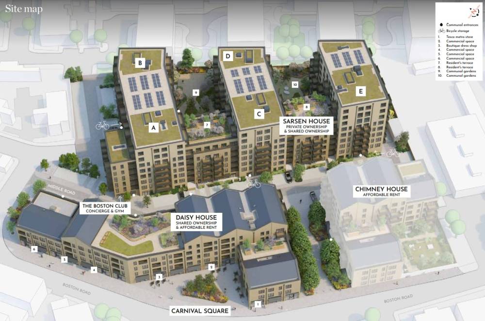 Site plan Hanwell Square#