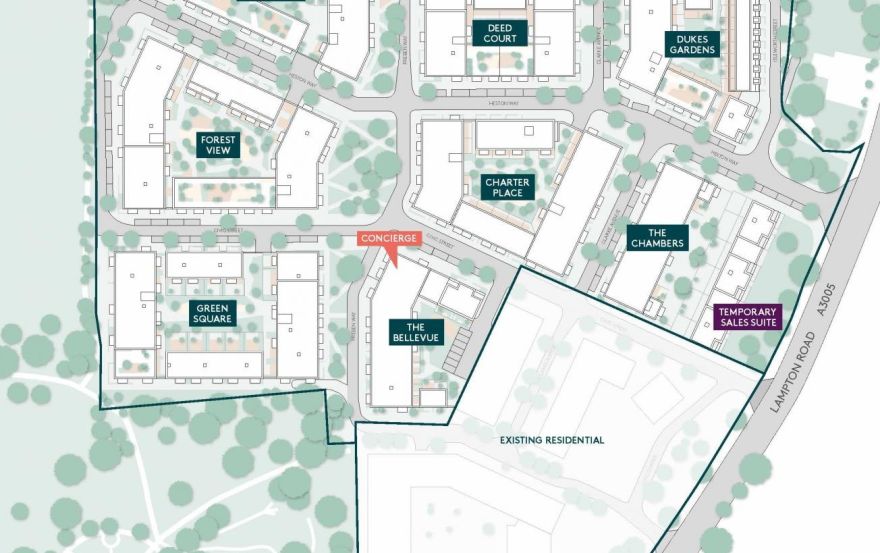 Site plan – Lampton Parkside