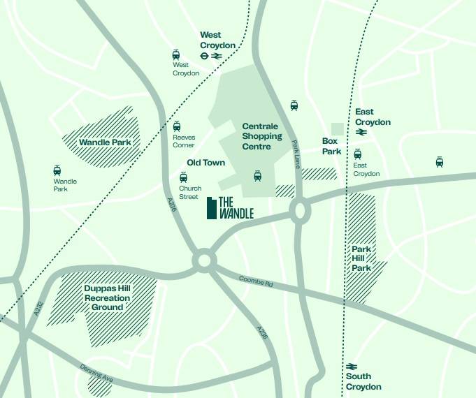 Site plan The Wandle#