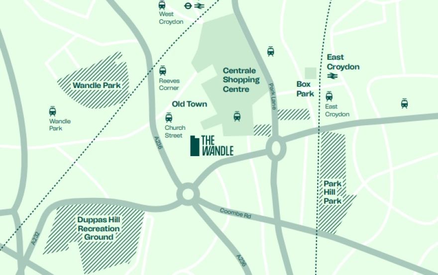 Site plan – The Wandle