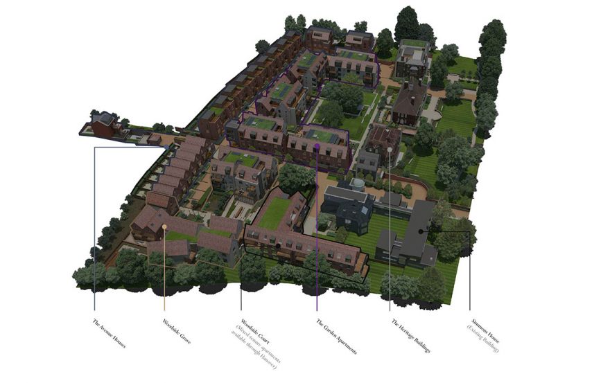 Site plan – Woodside Square