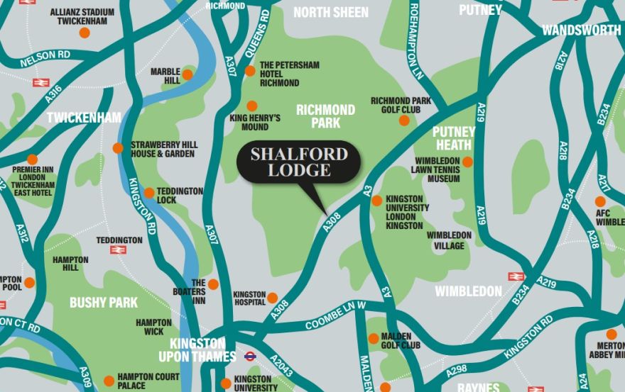 Site plan – Shalford Lodge