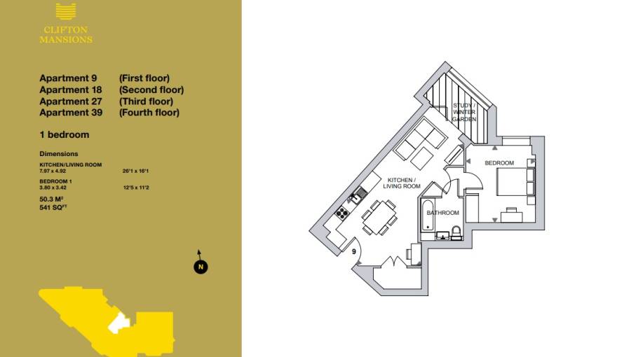Plans Clifton Mansions