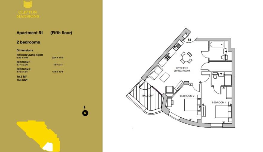 Plans Clifton Mansions