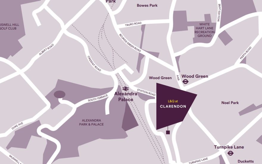 Site plan – L&Q at Clarendon