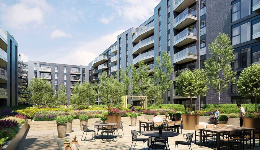 The Courtyard at Greenwich Square London L&Q Apartments for sale in