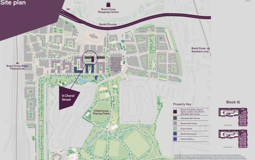 Site plan – L&Q at Brent Cross Town