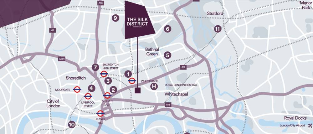 Site plan L&Q The Silk Dixtrict#