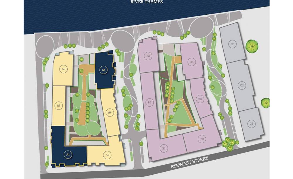 Site plan New Union Wharf#