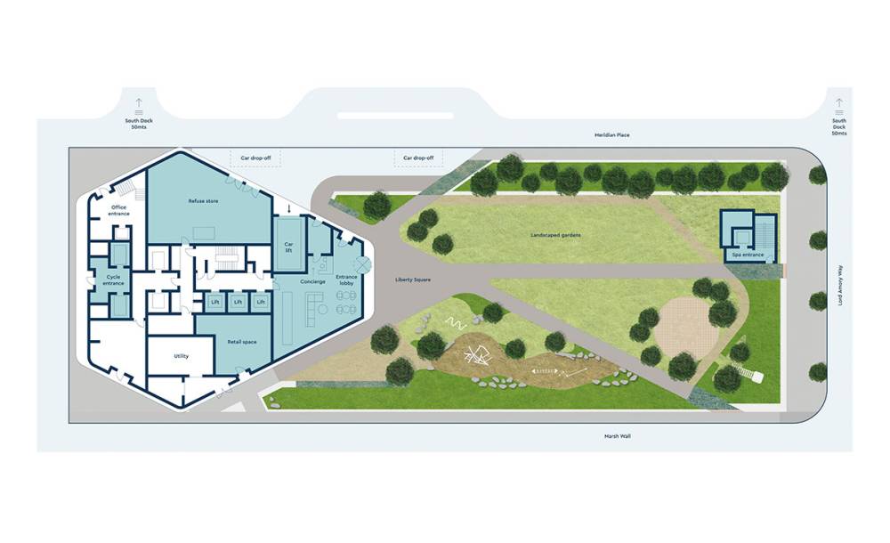 Site plan Amory Tower#