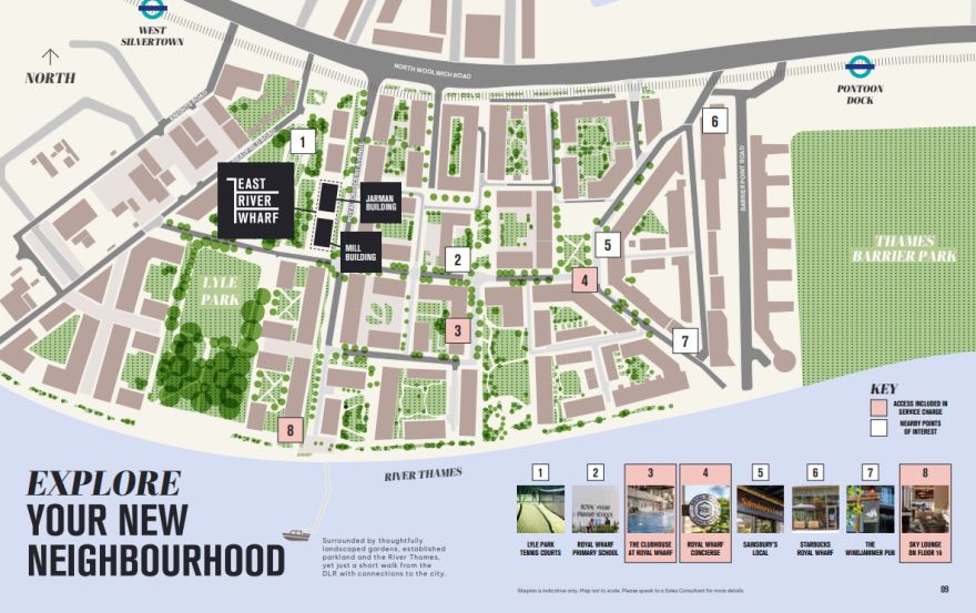 Site plan – East River Wharf