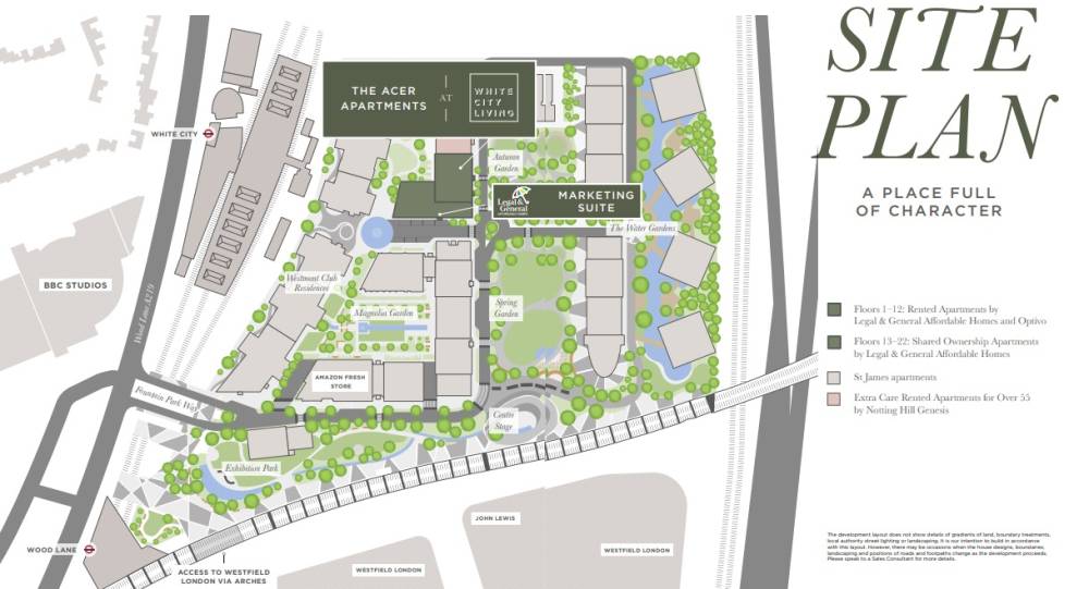 Site plan The Acer Apartments#