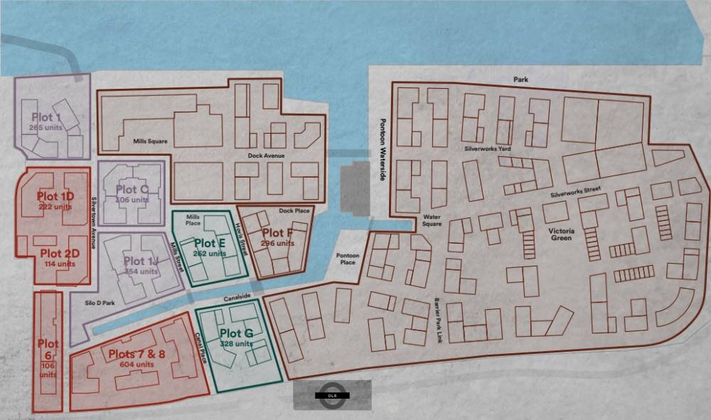 Site plan Silvertown#