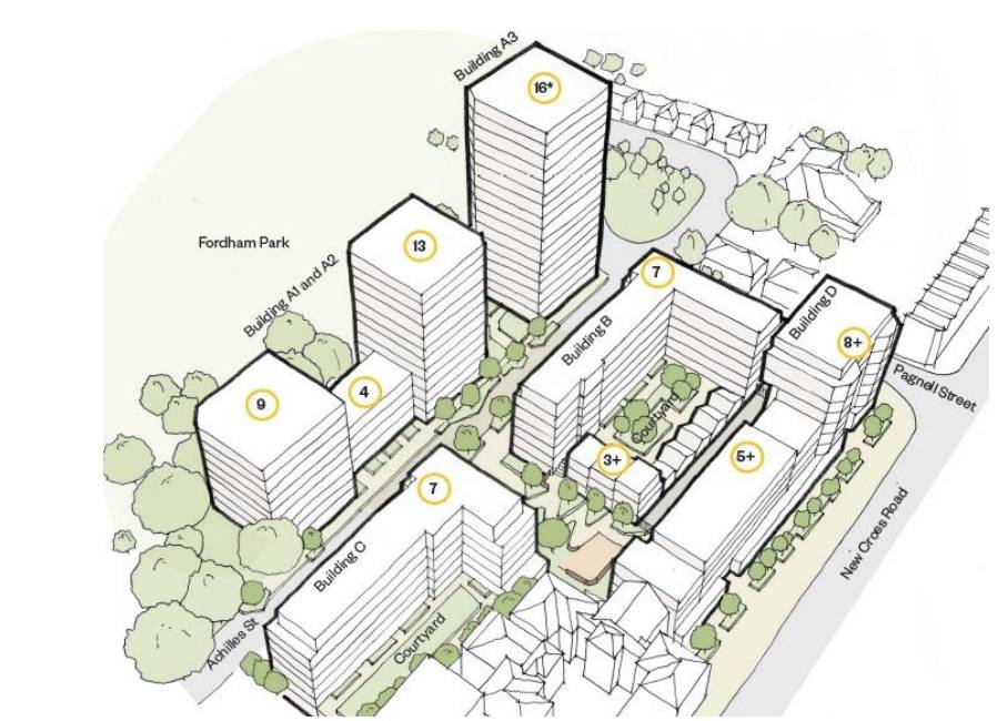 Site plan Achilles Street Estate#