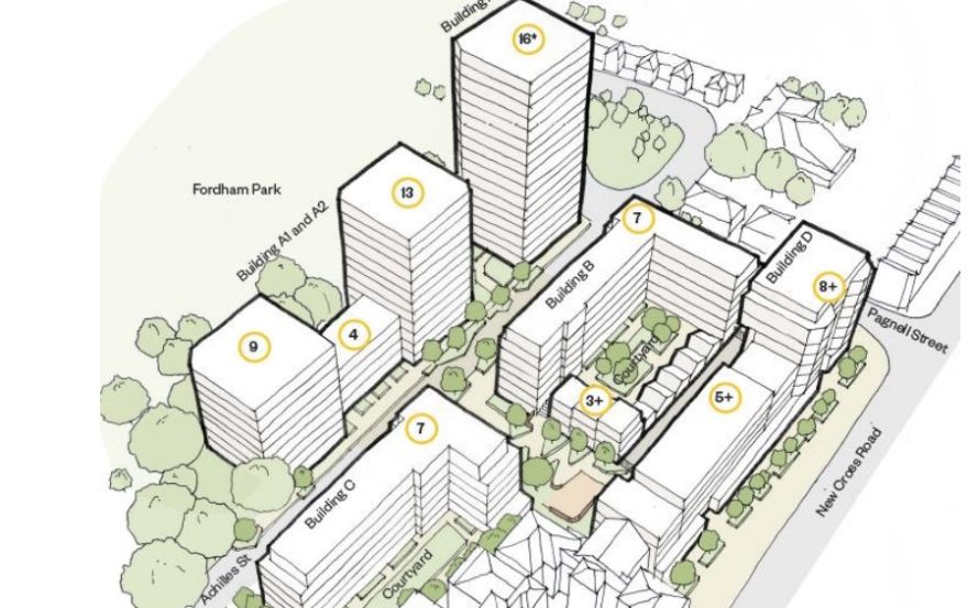 Site plan – Achilles Street Estate