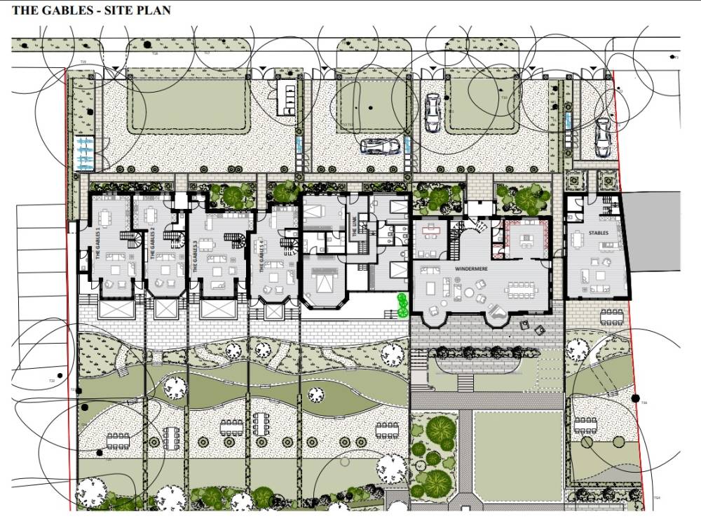 Site plan The Gables#